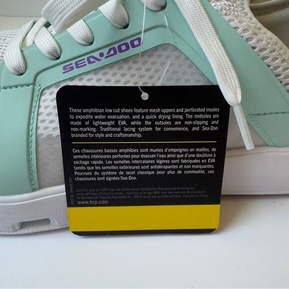 Sea-Doo Water Shoes in Grey Green jet ski Sneakers Breathable amphibian unisex - Picture 4 of 14